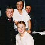 PIC OF GARETH AND NORMAN WITH NICK AND GARY BARLOW